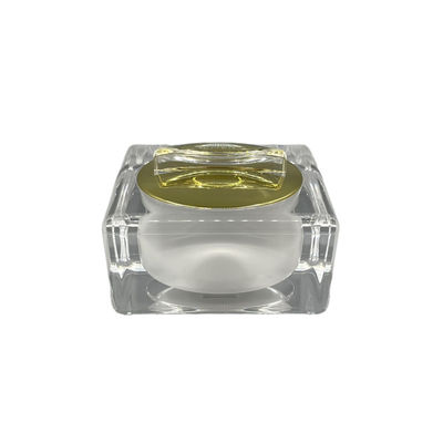 Vierkant type om van de de roomkruik van het randontwerp Acryl Hoogwaardige de Spiegeldekking 30g, 50g XY2201