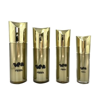 Speciale de Flessen Gouden Navulbare Kosmetische Containers 80ml 100ml van de Vorm Kosmetische Pomp