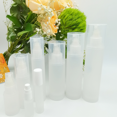 Berijpte Plastic Kosmetische Fles Vastgestelde 5ml 10ml 15ml 50ml 100ml voor Huidzorg Verpakking