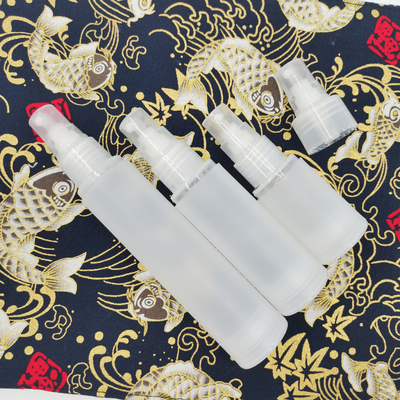 Berijpte Plastic Kosmetische Fles Vastgestelde 5ml 10ml 15ml 50ml 100ml voor Huidzorg Verpakking