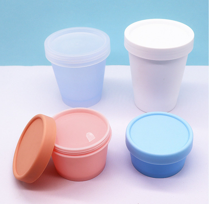 Mono Materiële van het de Kruik50ml 100ml 200ml 250ml Roomijs van pp Kosmetische van de de Kopvorm de Persoonlijke verzorgingkruik