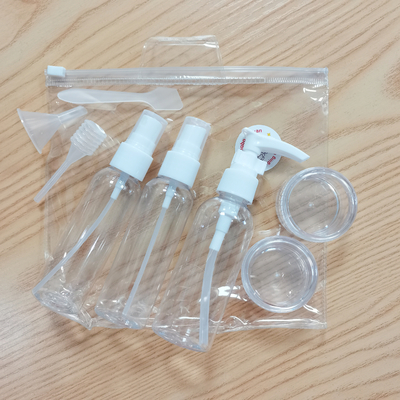 Pomp Lepel Druppelaar Trechter Aangepaste PVC Waszak Voor Zalfpotje Reis Spray Fles