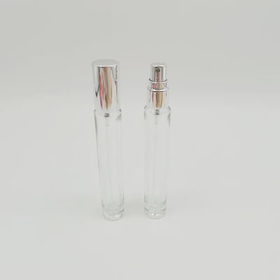 Hele aluminium dop 13/410 parfumpompspuit met glazen fles 10ML