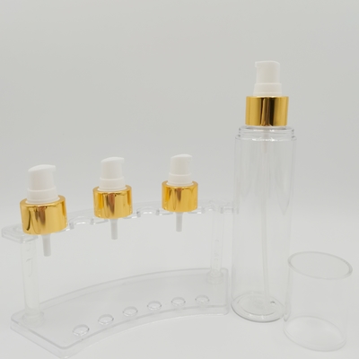 24/410 PP Cream Pump Dispenser Goud Glanzend Aluminium Cover
