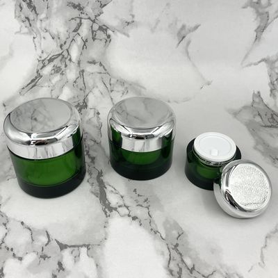 Het groene Vriendschappelijke Schoonheidsmiddel die van Eco 50g 100g verpakken metalliseerde Kruiken voor de Producten van de Huidzorg