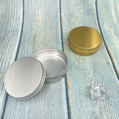 De gouden chemische bestand Aangepaste kleur van Aluminiumtin jars 100ml met Schroefdeksel