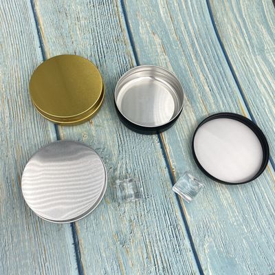 De gouden chemische bestand Aangepaste kleur van Aluminiumtin jars 100ml met Schroefdeksel