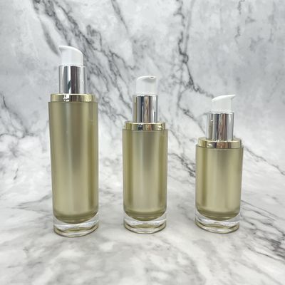 van de de Pompfles van 100ml 120ml het Kosmetische Lege Plastic de Lotion Gouden Acryl Hete Stempelen