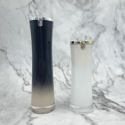 Luxe Acrylschoonheidsmiddel die Fles Zonder lucht 50ml 100ml met de Pijp van de Bladvorm verpakken