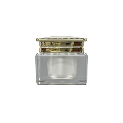 De Containers van Jade Surface Plastic Cream Jars 30g 50g voor Schoonheidsmiddelen worden gemetalliseerd dat