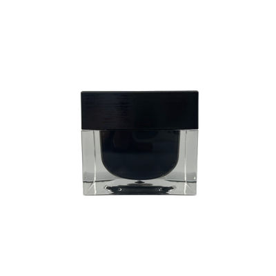 Van de de Kruiken Vierkante Plastic Make-up van Matt Lid 10g de Kosmetische Gemetalliseerde Oppervlakte Containers