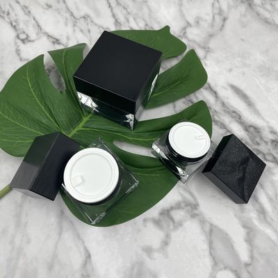 Van de de Kruiken Vierkante Plastic Make-up van Matt Lid 10g de Kosmetische Gemetalliseerde Oppervlakte Containers