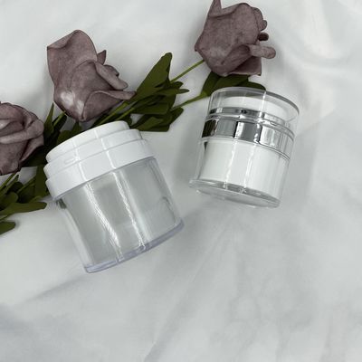 15 / 30/50g van de de Roomfles van de Pompkruik Lege Acryl van de de Container Draagbare Reis Kosmetische Makkelijk te gebruiken de Make-uphulpmiddelen Zonder lucht
