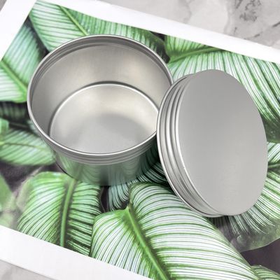 De kleine Schroefdop van het Aluminiumtin jars round edge screw van 60ml 80ml voor was