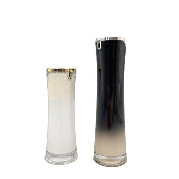 Luxe Acrylschoonheidsmiddel die Fles Zonder lucht 50ml 100ml met de Pijp van de Bladvorm verpakken