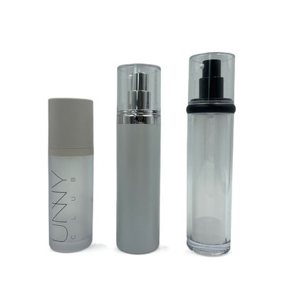 ABS Lege de Flessenronde Zonder lucht van Skincare 50ml/rechtstreeks Schouder Gemetalliseerde Oppervlakte