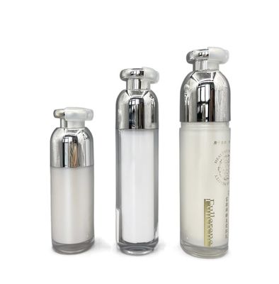 ABS van de de Flessen Dubbele Muur 15ml van de luxe Kosmetische Pomp Kleine Containers met Klem