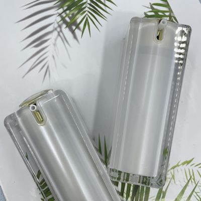 ABS Vierkante Kosmetische Verpakkende de Vingerpers 100ml van de Pompfles