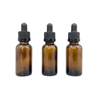 De amber30ml-Etherische olie van Glas Kosmetische Flessen met het Druppelbuisje van de Palsluiting