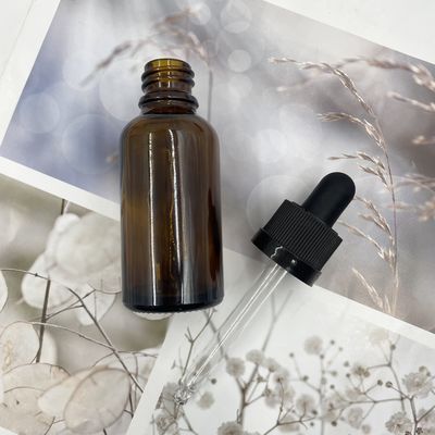 De amber30ml-Etherische olie van Glas Kosmetische Flessen met het Druppelbuisje van de Palsluiting