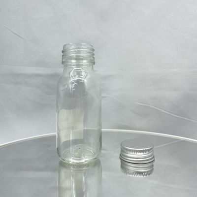 Fles van het de Zorg de Kosmetische Verpakkende 60ml Glas van de Morserij niet Huid met Aluminium GLB