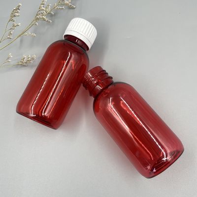 Tegen de UV Lege Plastic Ronde van Stroopflessen 100ml 3.52OZ met Stamper Duidelijk GLB