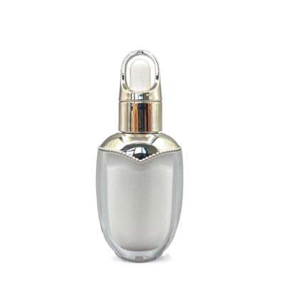 Van de het Druppelbuisjefles van de etherische oliecontainer 10ml Acryl Ovale de Vorm Dubbele Muur