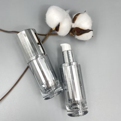 De hoge Fles Skincare die van de Beëindigen Kosmetische Pomp Gemetalliseerde 30ml verpakken