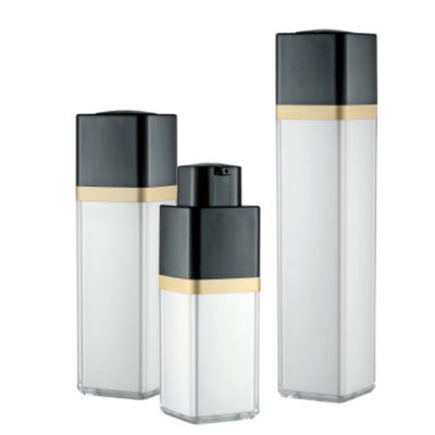 Roterend Vierkant de Zijdeonderzoek Zonder lucht Matte Packaging Bottle van de Flessen15ml 30ml 50ml Dubbel Muur