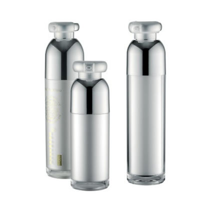 ABS van de de Flessen Dubbele Muur 15ml van de luxe Kosmetische Pomp Kleine Containers met Klem