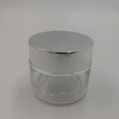 MSDS ontruimen 100g-de Kruik van de Glasroom met de Glanzende Zilveren Modder van het het Dekselmasker van GLB Witte