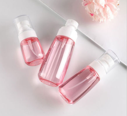 van de de Pompfles van 100ml Petg van de de Verpakkings Fijne Spuitbus de Transparante Roze Enige Witte Gezichts Zachte Aanraking