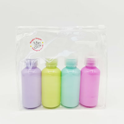 Van de het Huisdierenpomp van Skincare 75ml van de reis Vastgestelde Reeks de Flessen Roze Purpere Lichtgroene Lichtblauw