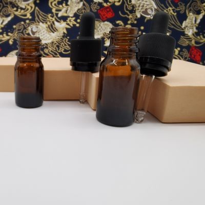 100ml Amber Glass Cosmetic Bottles Dropper-de Palsluiting beschermt Kinderen