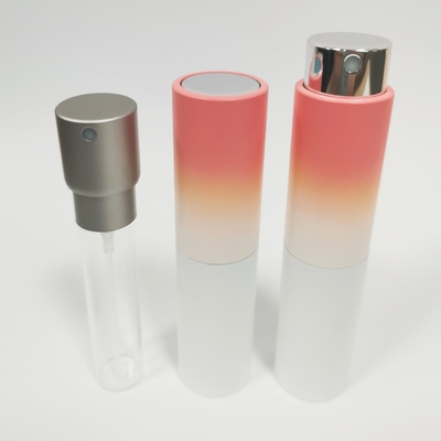 8 ml aluminium omhulsel kleurverloop navulspuitfles met glazen binnenfles