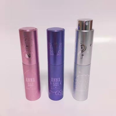 In reliëf gemaakte van de de Nevelfles van het Aluminiumparfum van het de Luxeontwerp 10ml 8ml Vervangbare het Glasfles