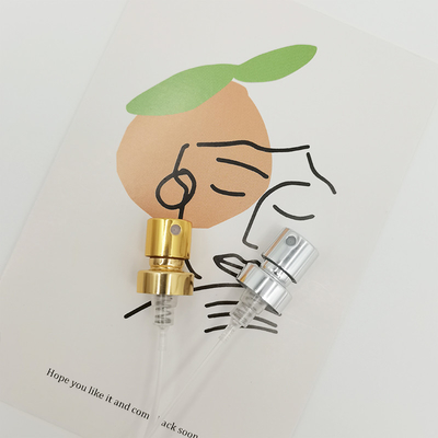 Gouden van de de Spuitbuspijp van de Parfumpomp Vervanging 15 400 Aluminium 0.09ML met metalen kap